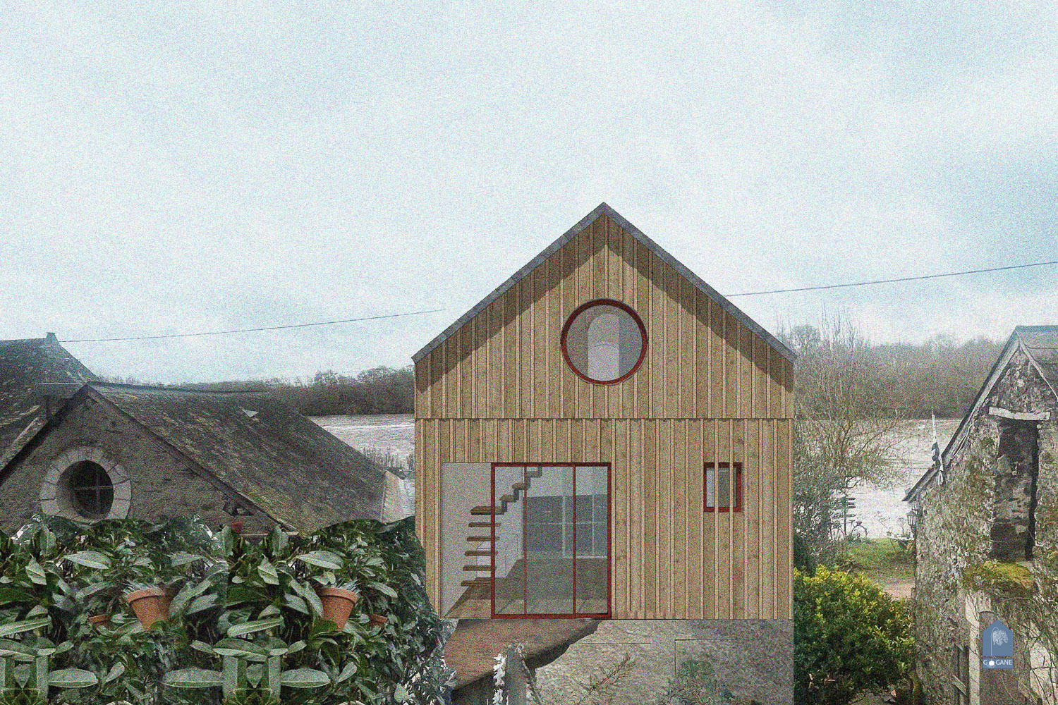 surelevation la roussiere gogane arhcitecture
